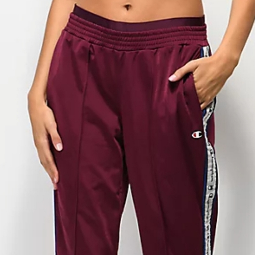 Champion Burgundy Track Pants